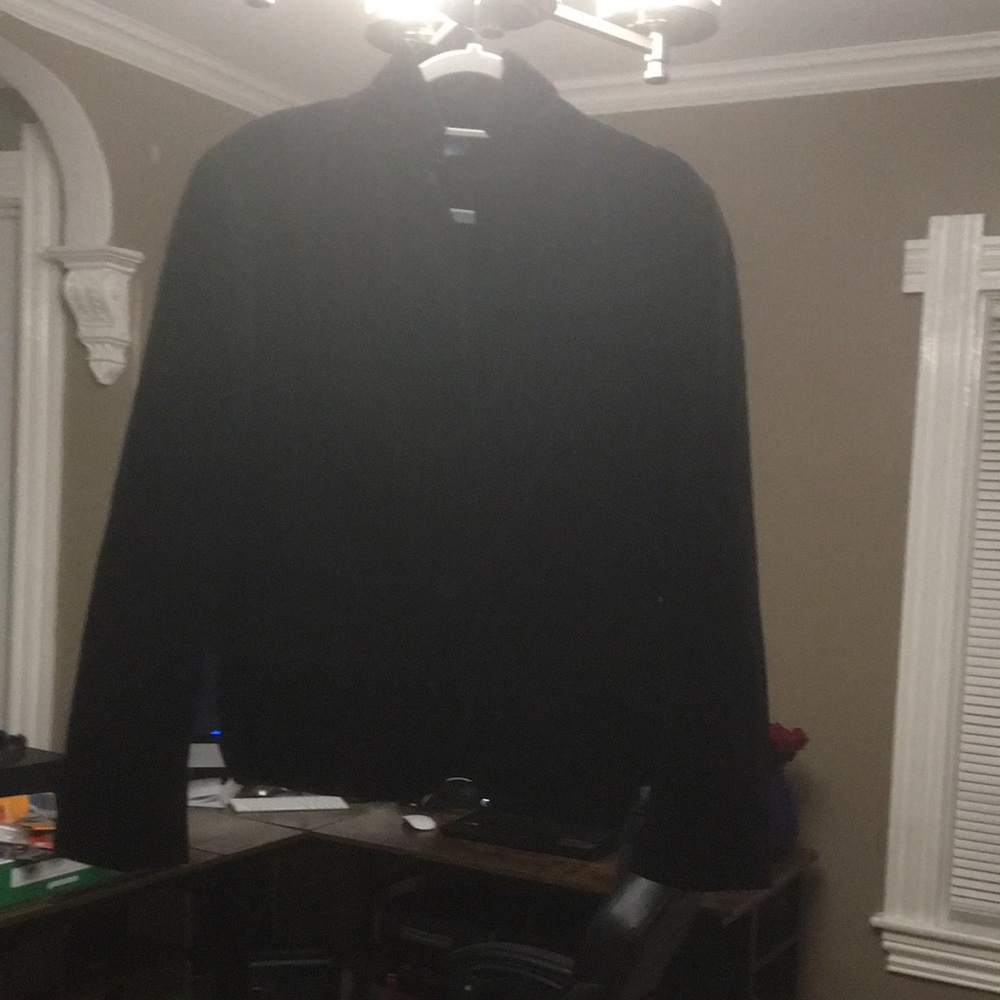 GUC Talbots black velvet blazer sz 14